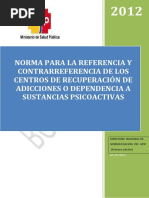 Norma para La Referencia y Contrareferencia de Los Centros de Recuperación de Adicciones