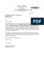 Solicitation Letter For Baguio