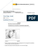 Water Pump - Install: Disassembly and Assembly