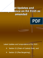 Latest Updates and Jurisprudence On RA 9165 As Amended