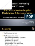 Analyzing The Marketing Environment (Chapter 3) : Lecture #3 Lecturer: Donna-Kay Smith Date: June 3, 2016