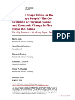 Do People Shape Cities, or Do Cities Shape People? The Co-Evolution of Physical, Social, and Economic Change in Five Major U.S. Cities