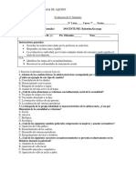 Evaluación de Cs Naturales Sexualidad