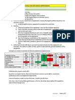 Initial Plan For Sonoco Improvement Basic Notes: Example of A Matrix To Prioritise The Line For Performance Improvement