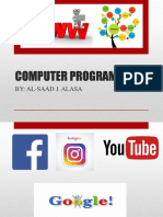 Computer Programming: By: Al-Saad J. Alasa