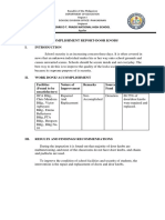 Accomplishment Report-Door Knobs I.: Enrico T. Prado National High School