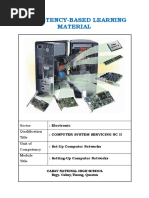 Competency-Based Learning Material: Sector Qualification Title Unit of Competency Title