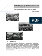 Los Movimientos Sociales Hoy Y Los Desafíos A La Educación Popular Apuntes para Una Reflexión Al Interior Del Ceaal