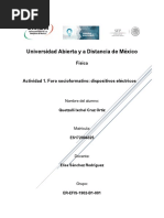 Actividad 1. Foro Socioformativo Dispositivos Eléctricos