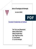 Conceitos Fundamentais de Software: Cadeira de Tecnologias de Informação