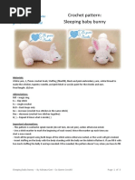 Sleeping Baby Bunny - Eu Quero Croch 234 - Adriana Gori - EnG