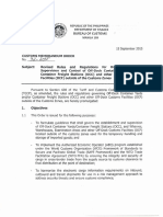 0 - Cmo 32 2015 Revised Rules Regulations For The Establishment Supervision Control of Off Dock Cy Occ Other Ocf Outside of The Customs Zones PDF