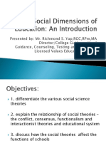 Social Dimension of Education