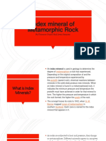 Index Mineral of Metamorphic Rock: By:Florence Guzon and Jovan Senares