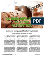 Os Emulsificantes de Grau Alimentício