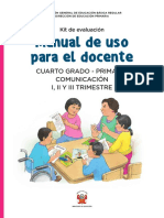 Kit Evaluacion Manual Uso Docente 4to Primaria Comunicacion