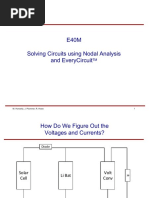 E40M Solving Circuits Using Nodal Analysis and Everycircuit: M. Horowitz, J. Plummer, R. Howe 1