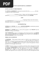 Rental Agreement