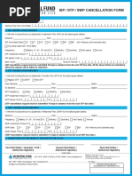 Sip STP SWP Cancellation Form