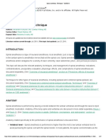 Spinal Anesthesia - Technique - UpToDate