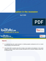 Job Situation in The Recession: April 2009