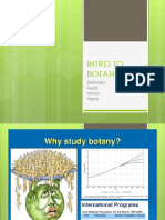 Intro To Botany: Fields History Plants