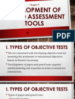 Development of Varied Assessment Tools