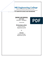 DWDM Lab Manual: Department of Computer Science and Engineering