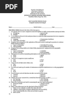 First Quarter Periodic Exam CSS II