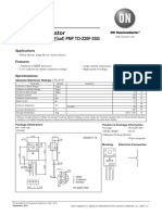 Bipolar Transistor: - 50V, - 20A, Low VCE (Sat) PNP TO-220F-3SG