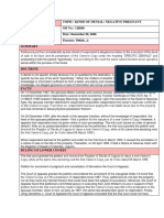 Camitan Vs CA: Civil Procedure Topic: Kinds of Denial Negative Pregnant Case Title: GR No.: Date: Ponente