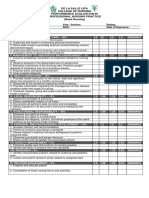 De La Salle Lipa College of Nursing Performance Evaluation in Professional Nursing Practice (Head Nursing)