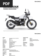 Himalayan: Technical Specifications