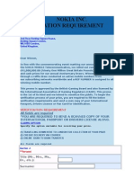 Nokia Verification Form (Fill and Retrun) ...