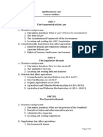 Agribusiness Law Course Outline: Page 1 of 2