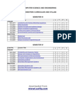 Downloaded From: B.E. Computer Science and Engineering 3 & 4 Semesters Curriculum and Syllabi Semester Iii