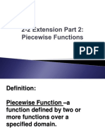 Piecewise Functions