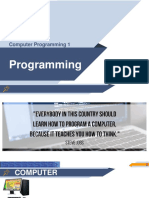 Computer Programming 1