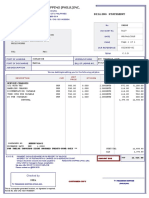 Penanshin Shipping (Phils.) Inc.: Billing Statement