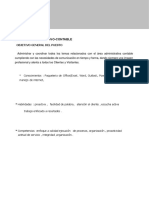 CV Formal de Auxiliar Administrativo Contable