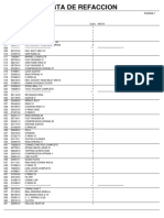 Lista de Refaccion: Modelo Hr2810