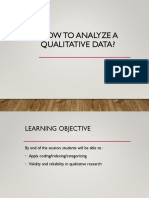 How To Analyze A Qualitative Data?