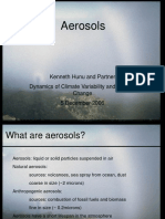 Aerosols: Kenneth Hunu and Partner Dynamics of Climate Variability and Climate Change 5 December 2006