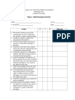 Figure - Eight Bandage Checklist