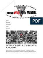 Bioterrorismo, Medicamentos y Vacunas