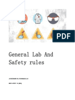 General Lab and Safety Rules