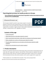 Exporting Plant Proteins For Health Products To Europe - CBI - Centre For The Promotion of Imports From Developing Countries