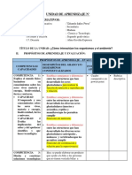 Esquema Sugeridos de Unidad Didáctica