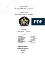 Laporan Resmi Praktikum Teknologi Bahan Alam: Percobaan V " Brine Shrimp Lethality Test (BSLT) ''