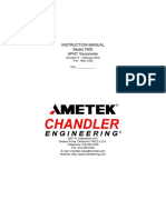 Chandler Model 7600 Ultra HPHT Viscometer Manual